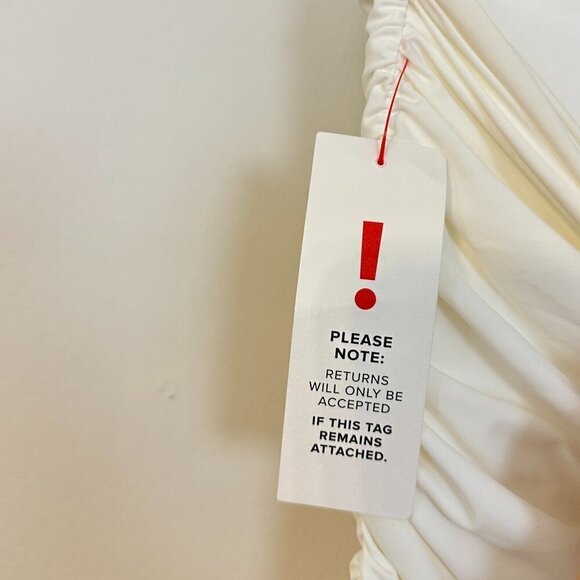 BARDOT Lilita Rosette One-Shoulder Stretch Jersey Midi Dress in Orchid White XS - Picture 8 of 16